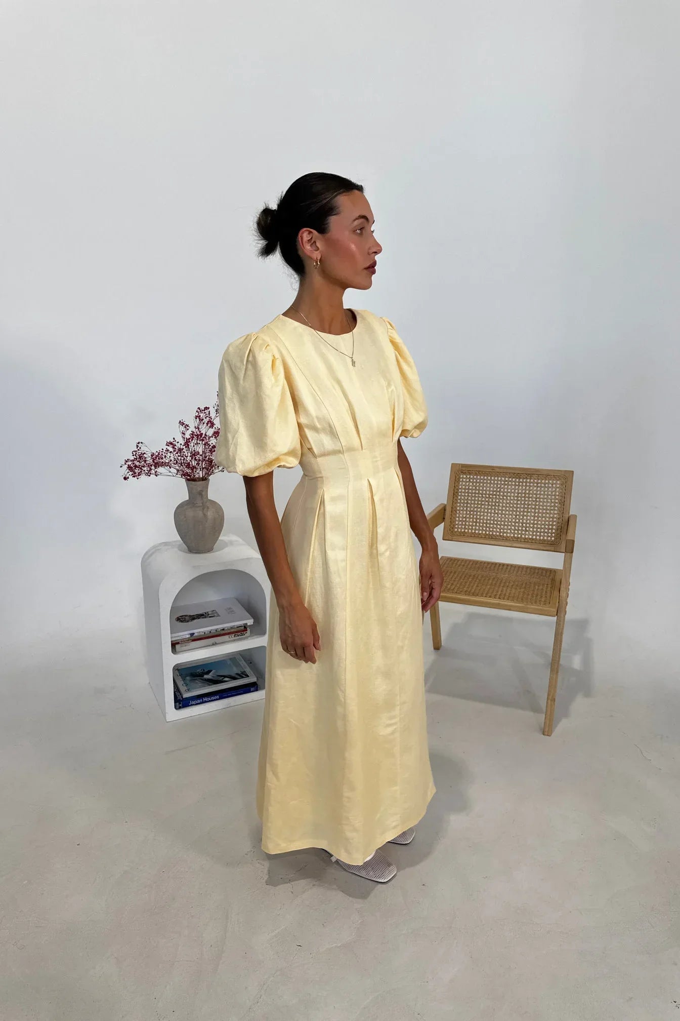MelbourneMode™ | Butter Yellow Air Maxi Dress