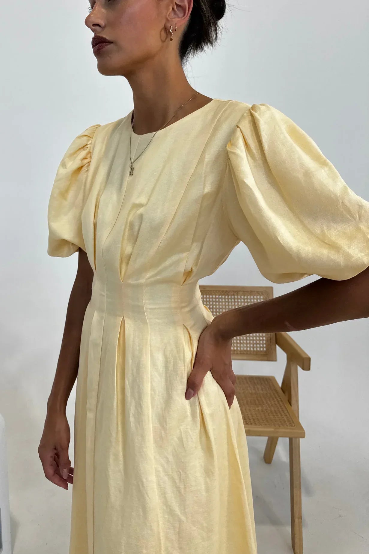 MelbourneMode™ | Butter Yellow Air Maxi Dress