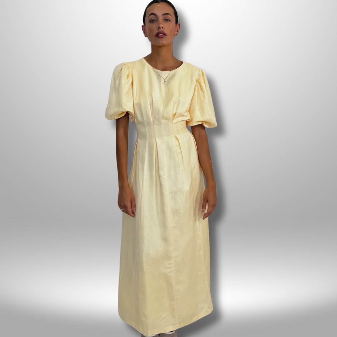 MelbourneMode™ | Butter Yellow Air Maxi Dress